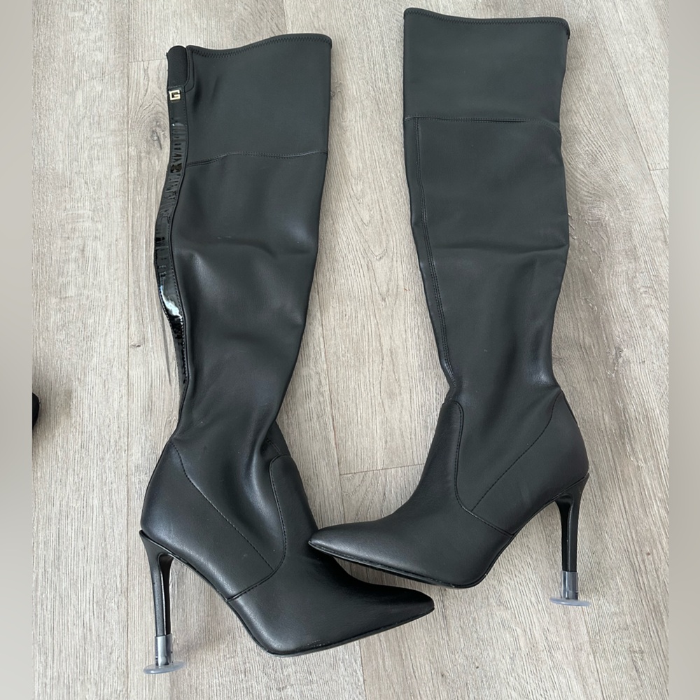 Elegant Black Stiletto Boots